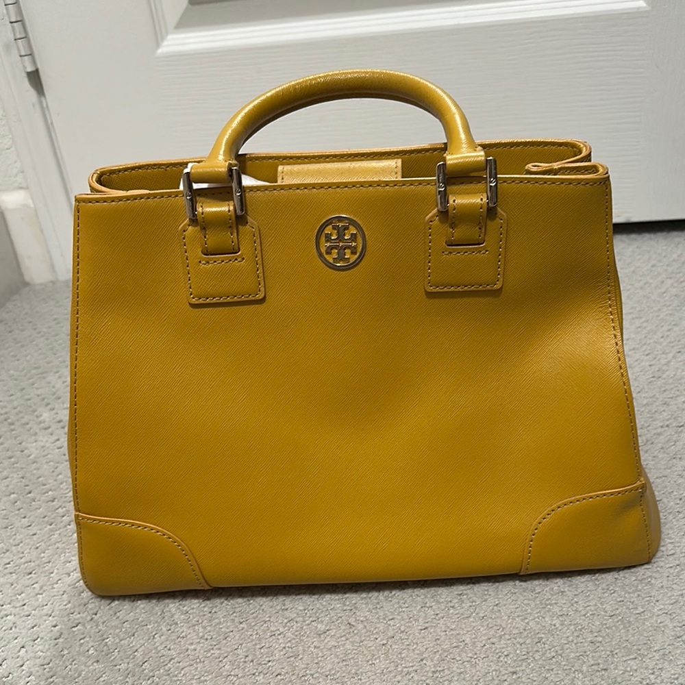 Tory Burch Yellow Leather Top Handle bag